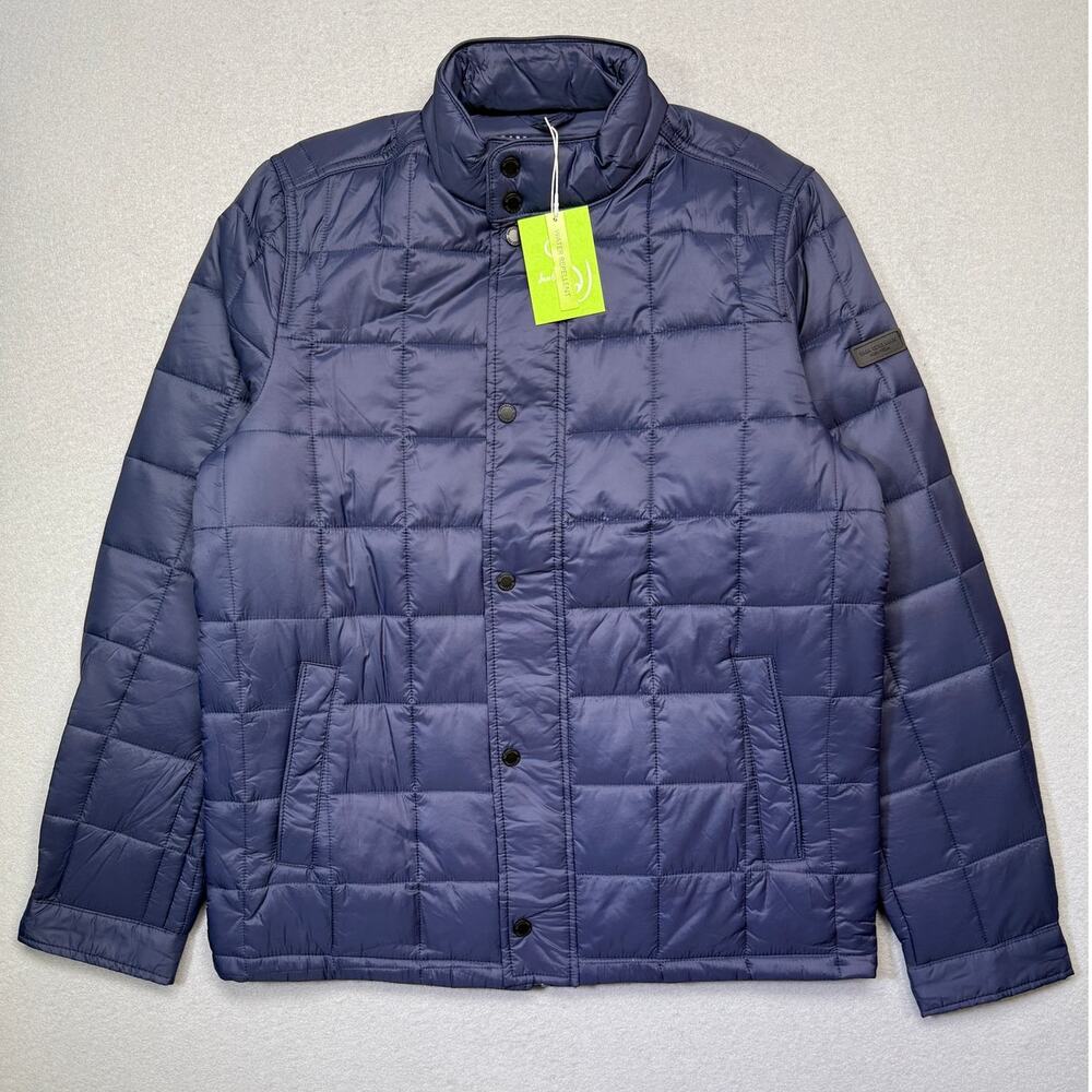 Sam Edelman Men's Box-Quilted Full-Zip Puffer Jacket Midnight Blue medium $180